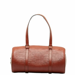 Louis Vuitton Epi Souflot Handbag M52223 Kenya Brown Leather Women's LOUIS VUITTON