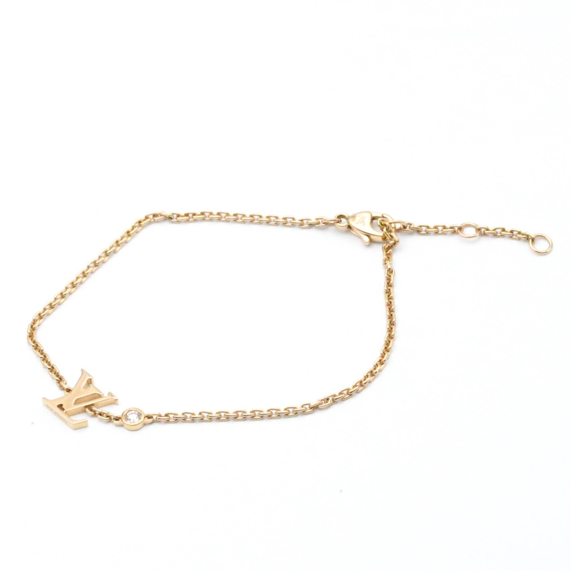 Louis Vuitton Bracelet Ideal Blossom LV Q95595 Pink Gold (18K) Diamond Charm Bracelet Pink Gold