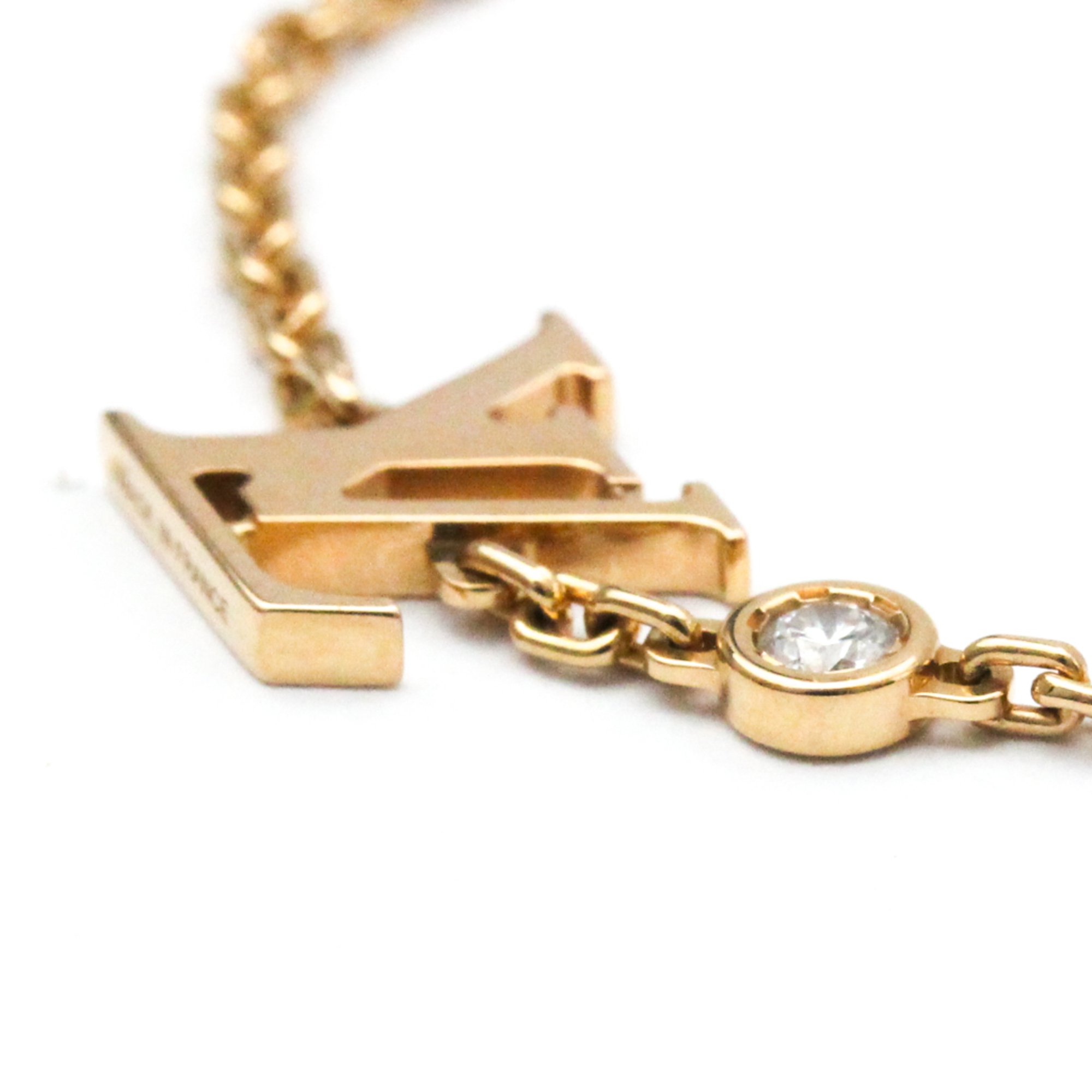 Louis Vuitton Bracelet Ideal Blossom LV Q95595 Pink Gold (18K) Diamond Charm Bracelet Pink Gold