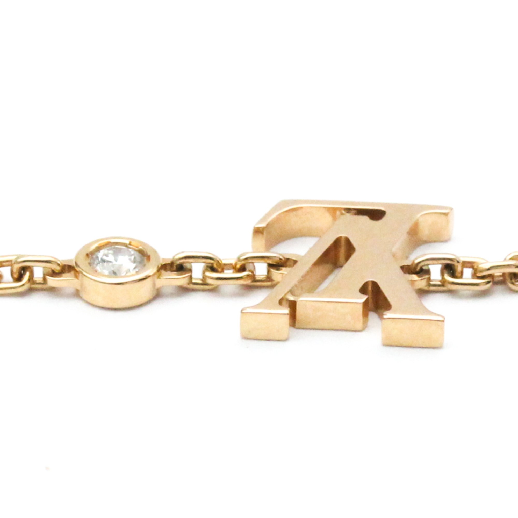 Louis Vuitton Bracelet Ideal Blossom LV Q95595 Pink Gold (18K) Diamond Charm Bracelet Pink Gold