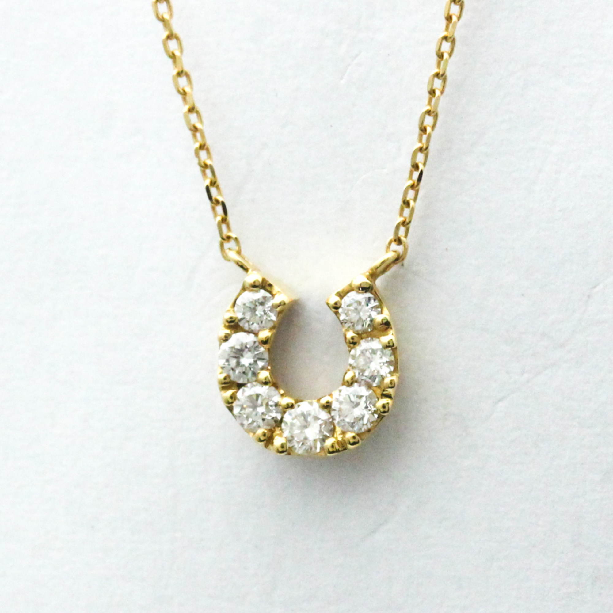 Vendome Aoyama Horseshoe Diamond Necklace Yellow Gold (18K