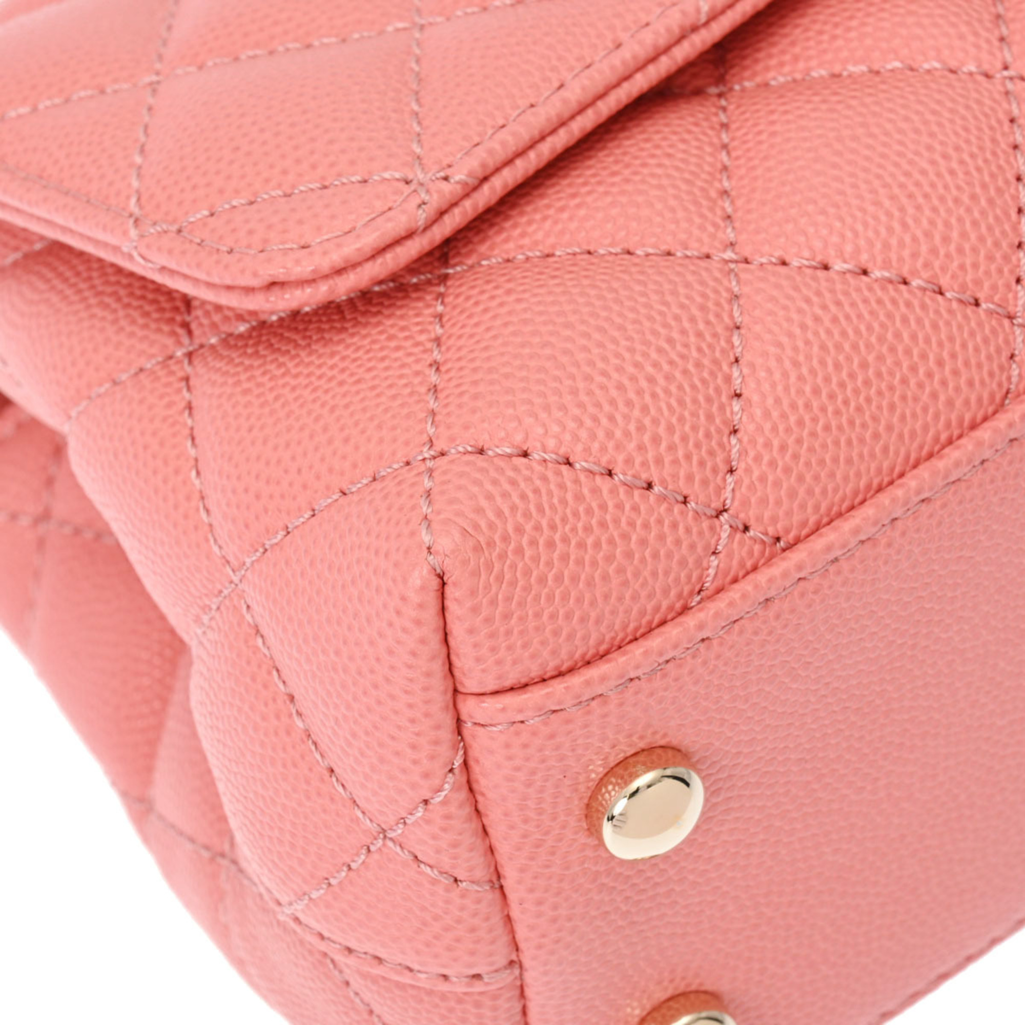 CHANEL Matelasse XXS Pink Champagne AS2215 Women's Grained Calf Bag chanel bag