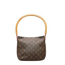 Louis Vuitton Monogram Spontini Handbag Shoulder Bag M47500 Brown PVC  Leather Ladies LOUIS VUITTON