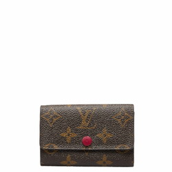 Louis Vuitton Multicle 4 Monogram Canvas Brown TS1175 Ladies Key Case