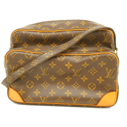 LOUIS VUITTON Shoulder Bag M51372 Raspail Monogram canvas Brown Women –