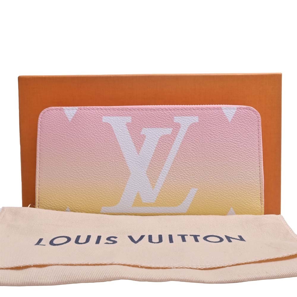 LOUIS VUITTON By the Pool Zippy Round Long Wallet M80361 Pink Yellow Ladies  | eLADY Globazone