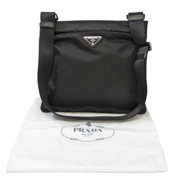 Prada Women,Men Nylon,Leather Shoulder Bag Black