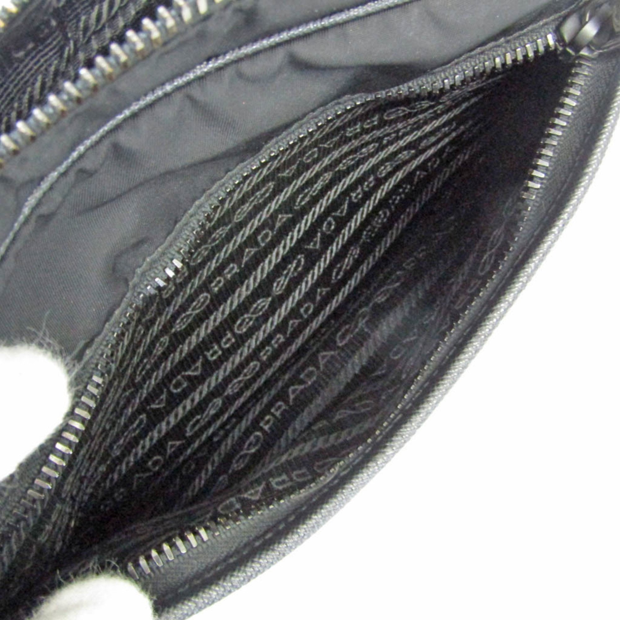 Prada 2VH048 Women,Men Nylon,Leather Shoulder Bag Black