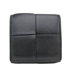 Bottega Veneta Intrecciato Cassette Folding Coin Purse 679846 Leather Card Case Black