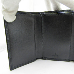Gucci Horsebit 1955 644462 Women's Leather Wallet (tri-fold) Black