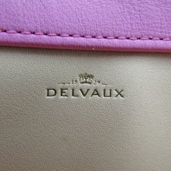Delvaux Women's Leather Long Wallet (bi-fold) Pink