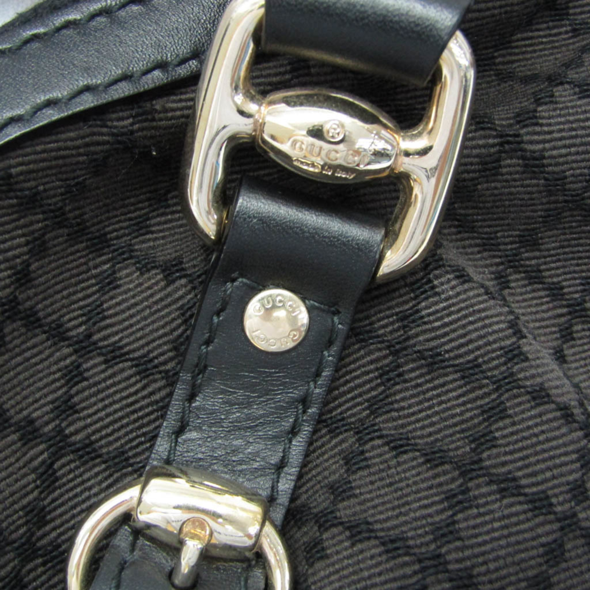 Gucci Diamante 269930 Canvas Handbag Black,Brown