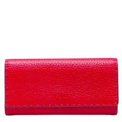Fendi Selleria Long Wallet Flap Bifold 8M0384 Pink Leather Women's FENDI