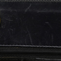 Salvatore Ferragamo Vara Ribbon Handbag Shoulder Bag BA214176 Navy Leather Canvas Women's