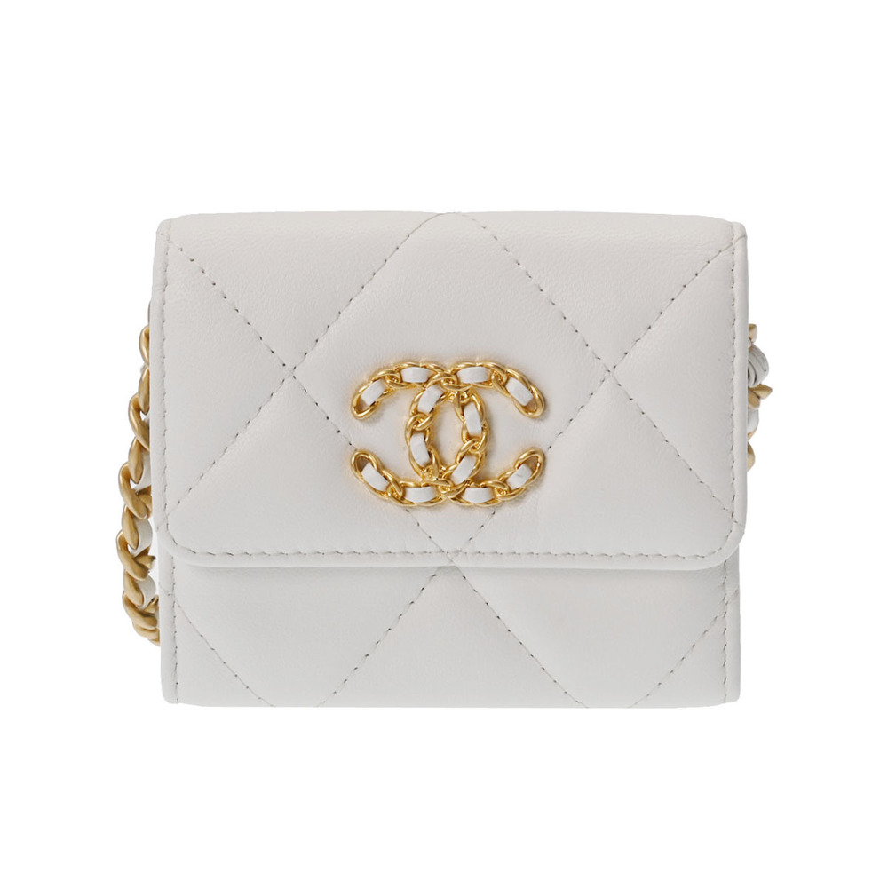 CHANEL FLAP COIN PURSE WITH CHAIN