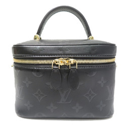Louis Vuitton Vanity PM Black Monogram Ink Gold Chain LV Top Handle  Shoulder Bag