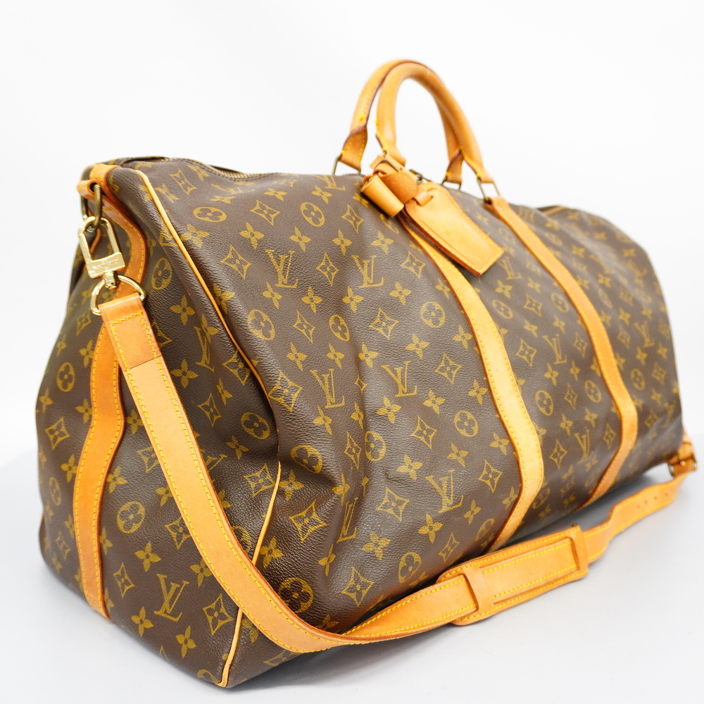 Auth Louis Vuitton Travel bag Boston bag Keepall Bandouliere 60 M41412  Monogram