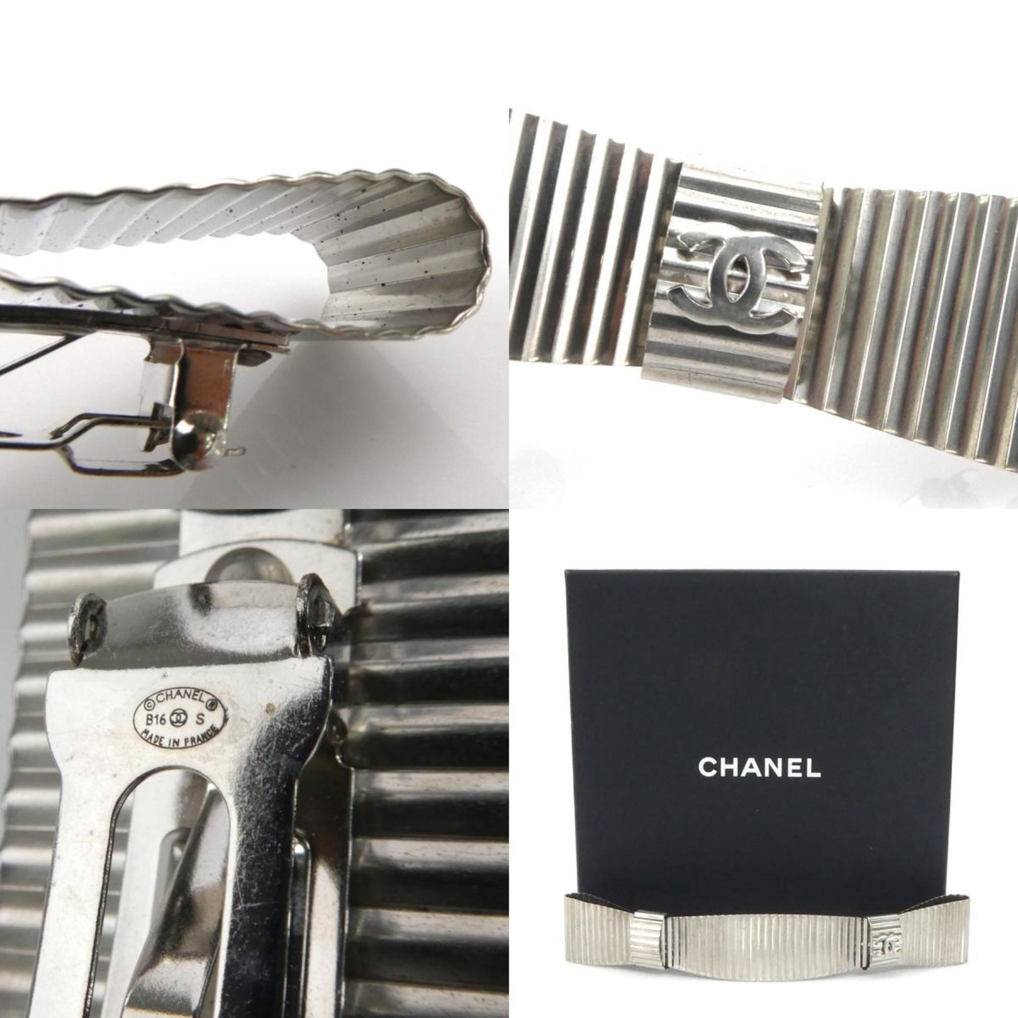 CHANEL Valletta Metal Silver Ladies