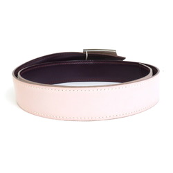 HERMES Belt Leather/Metal Light Pink/Purple Women's