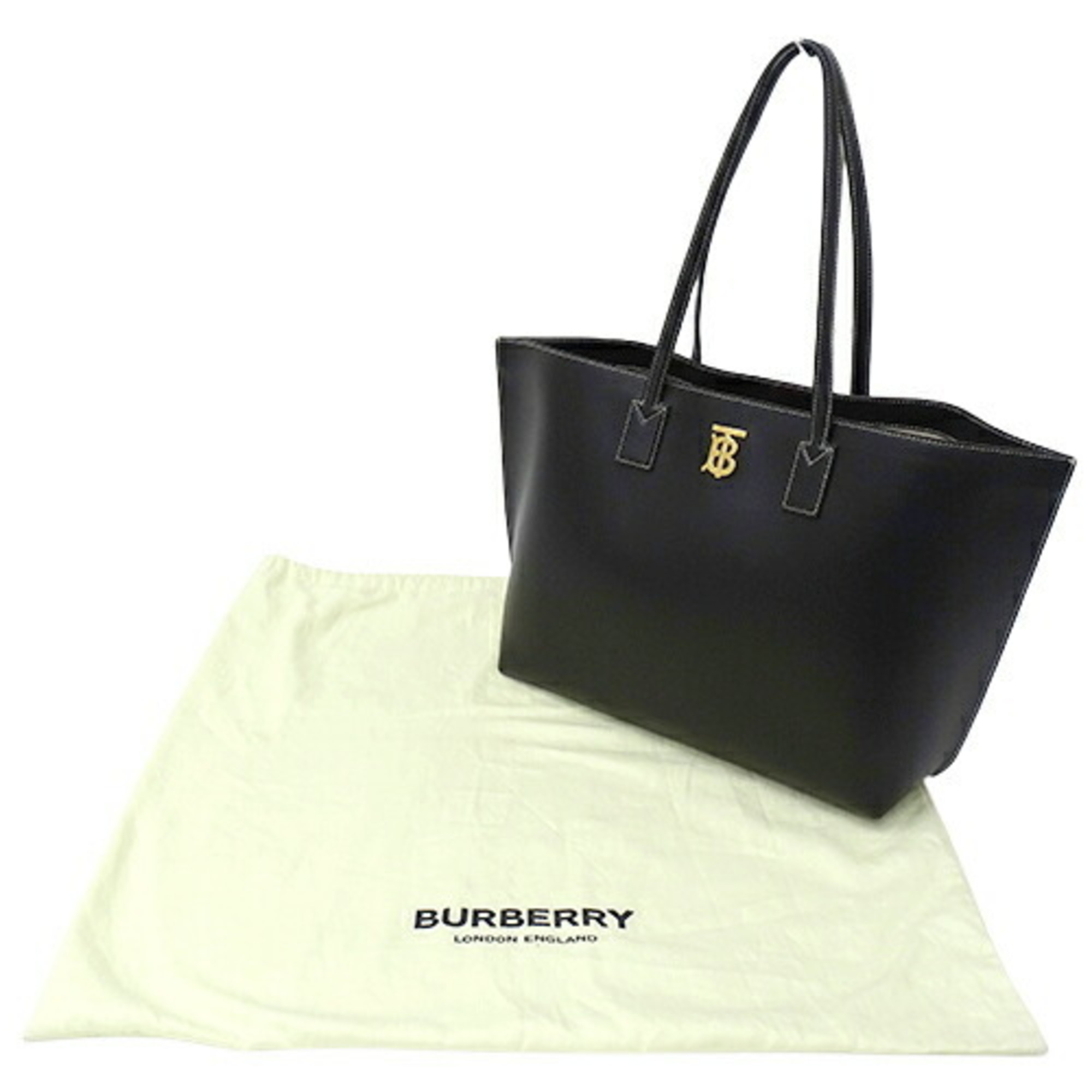 Burberry BURBERRY bag ladies tote shoulder leather black 8052726