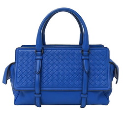 Bottega Veneta BOTTEGAVENETA Bag Women's Intrecciato Handbag Leather Monaco Blue
