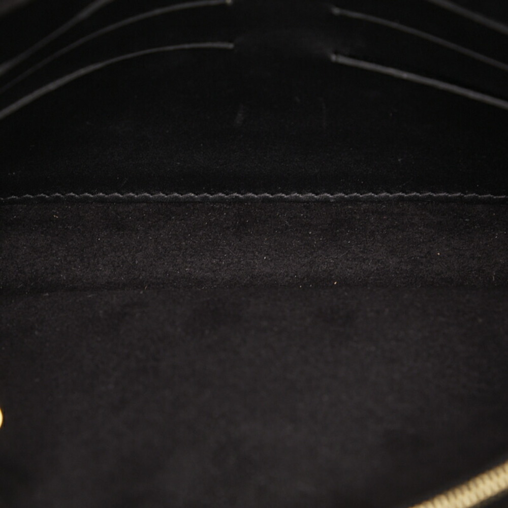 Louis Vuitton Chain Louise GM Noir Leather Shoulder Bag