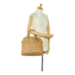 Christian Dior Dior Canage Granville Handbag Tote Bag Beige Leather Ladies