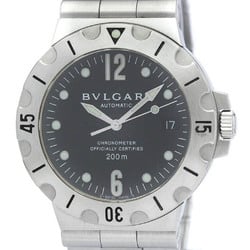 Polished BVLGARI Diagono Scuba Steel Automatic Mens Watch SD38S BF564385