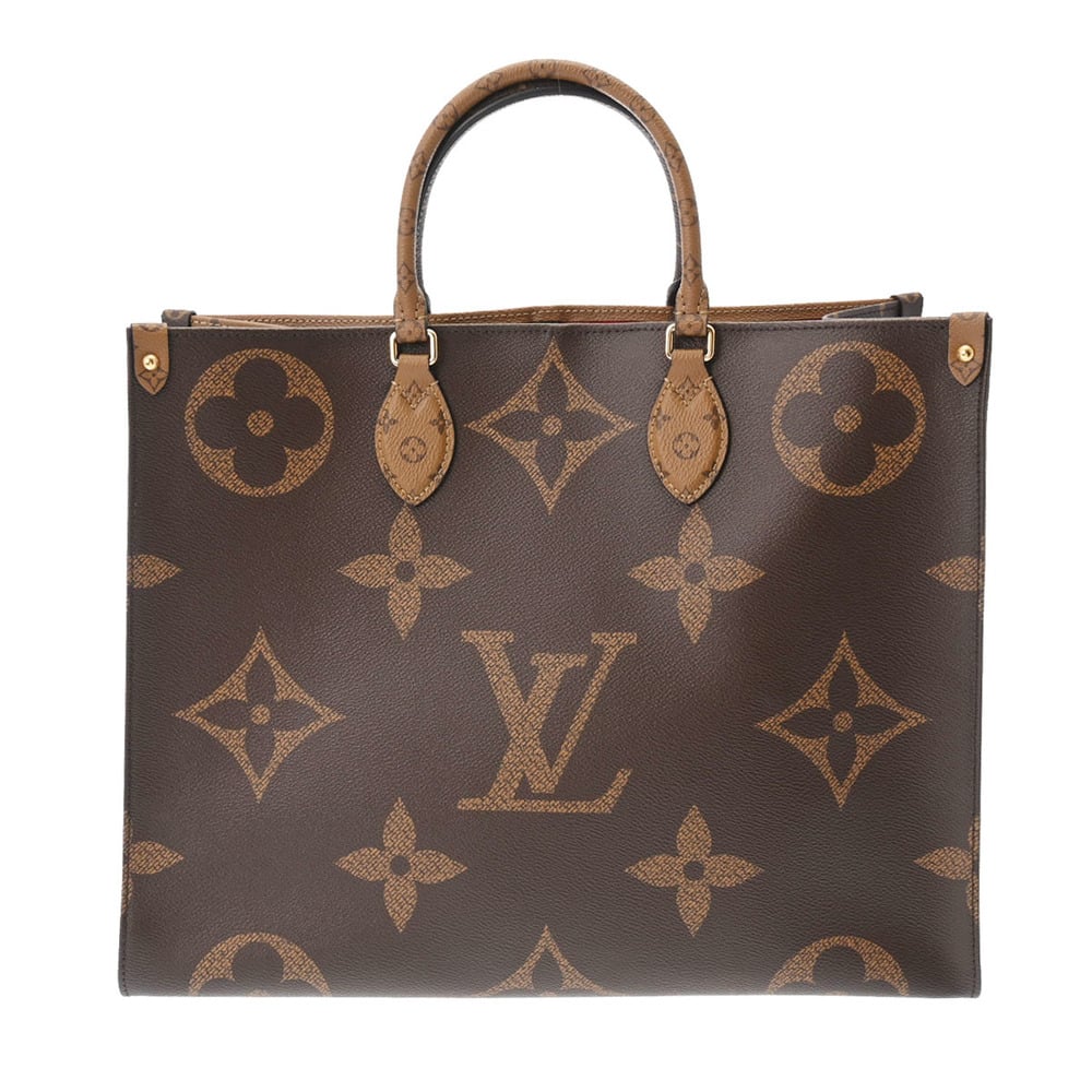 Louis Vuitton Onthego Reverse Brown Canvas Tote