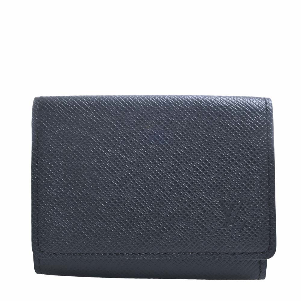 Louis Vuitton Louis Vuitton Cartes De Visite Black Taiga Leather Card