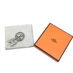 HERMES H Cadena Quiz Key Ring Multicolor Silver Keychain Accessory Women Men Unisex