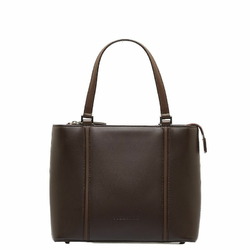 Burberry Nova Check Embossed Handbag Tote Bag Brown Leather Women's BURBERRY
