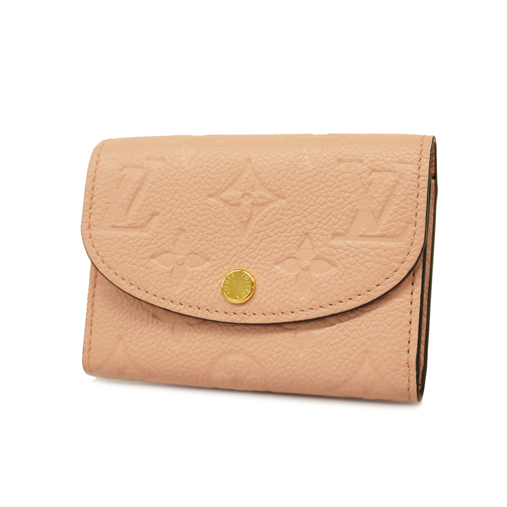 LOUIS VUITTON MONOGRAM EMPREINTE LEATHER WALLET ROSE POUDRE