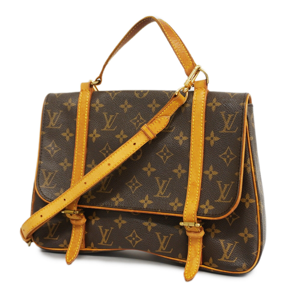 Auth Louis Vuitton Monogram Marel Sack Ad M51158 Women's Backpack