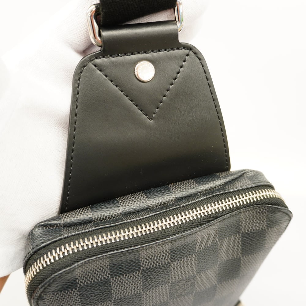 Louis Vuitton N41719 Avenue Sling Bag Crossbody Bumbag Damier Graphite Body