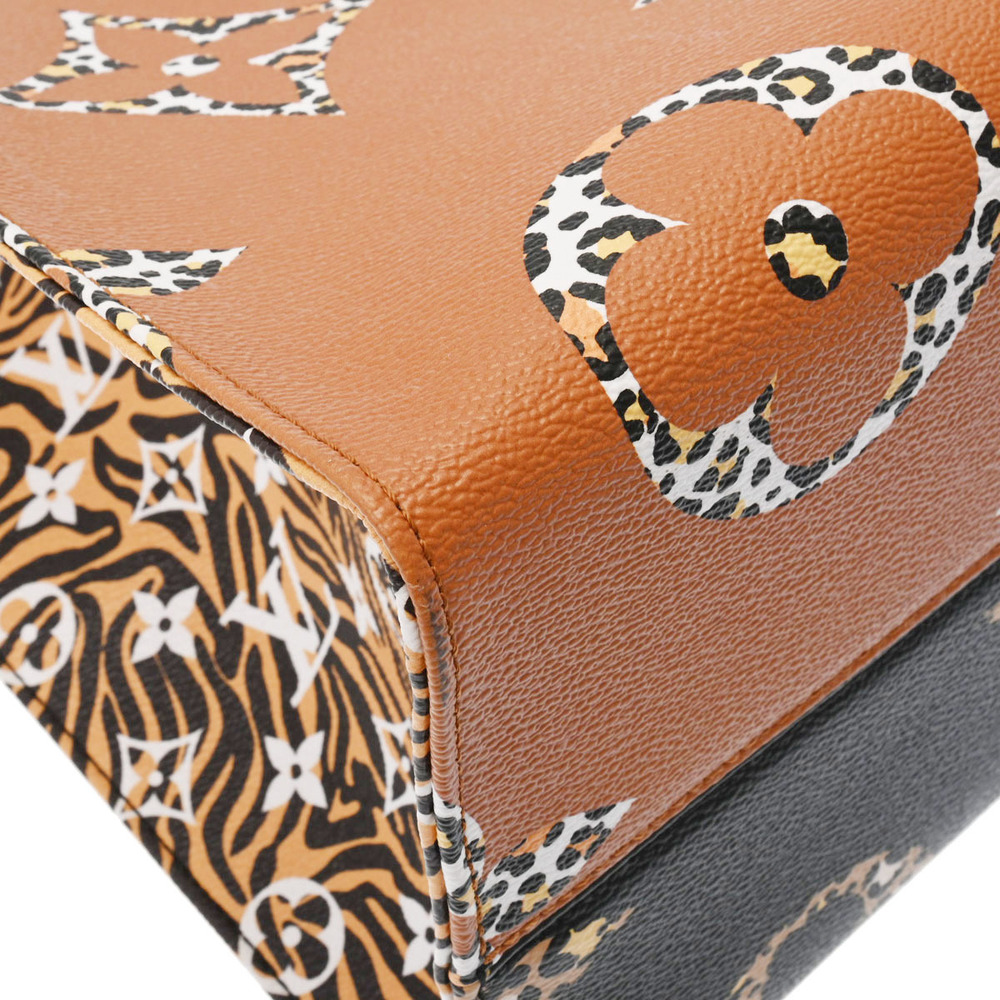 Louis Vuitton OnTheGo GM Handbag Monogram And Leopard Print In