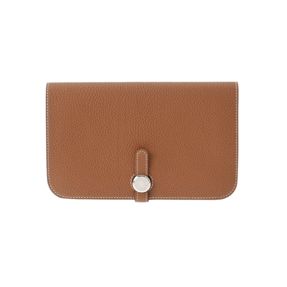 HERMES DOGON LONG WALLET TOGO GOLD