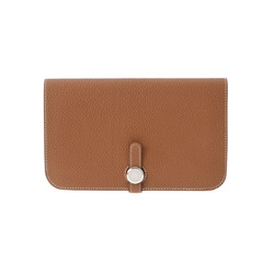 Hermes Womens Swift Leather Dogon GM Compact Wallet