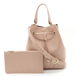 FURLA handbag shoulder bag type leather baby pink