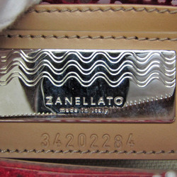 Zanellato NINA 64-61-0307-540 Women's Cotton,Polyester Handbag,Shoulder Bag Beige Brown,Red Color