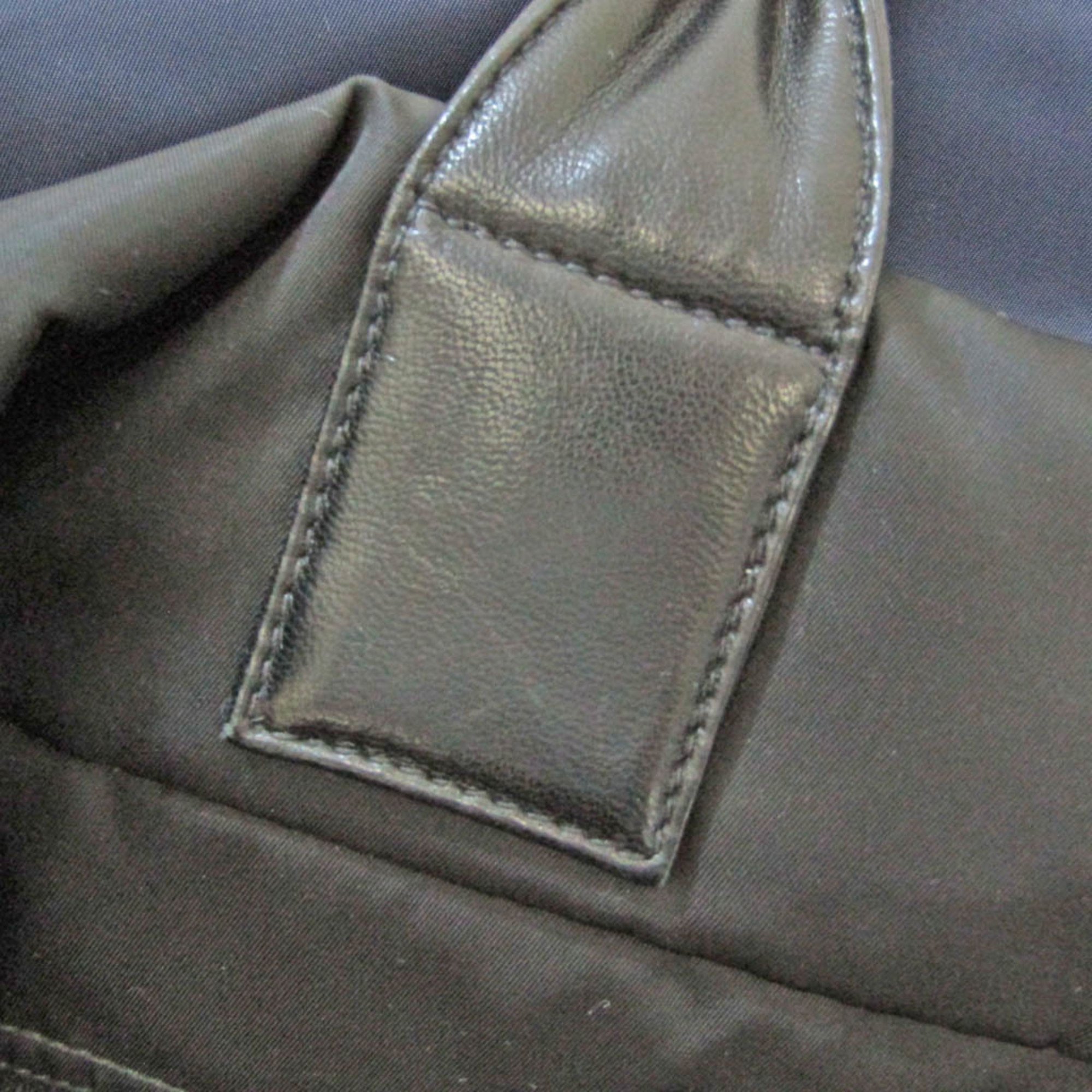Prada TESSUTO DOUBLE Women,Men Leather,Nylon Handbag,Shoulder Bag Black,Navy