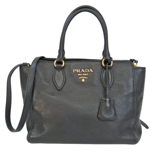 Prada Women's Leather Handbag,Shoulder Bag Black | eLADY 