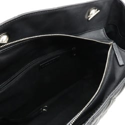 CHANEL Chanel Matelasse Coco Mark Chain Tote Bag Shoulder Leather Black