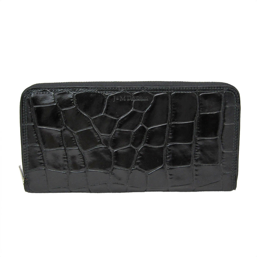 J&M Davidson Women's Embossed Leather Long Wallet (bi-fold) Black | eLADY  Globazone