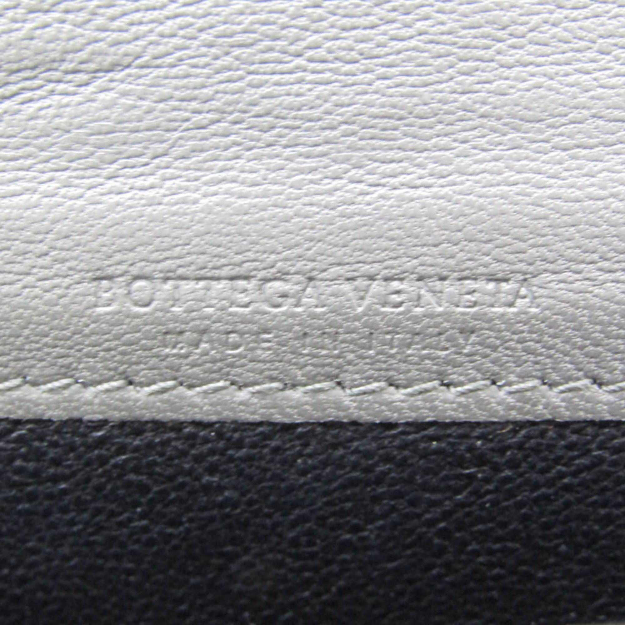 Bottega Veneta Intrecciato Men,Women Leather Long Wallet (bi-fold) Gray