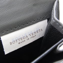 Bottega Veneta Intrecciato Men,Women Leather Long Wallet (bi-fold) Gray