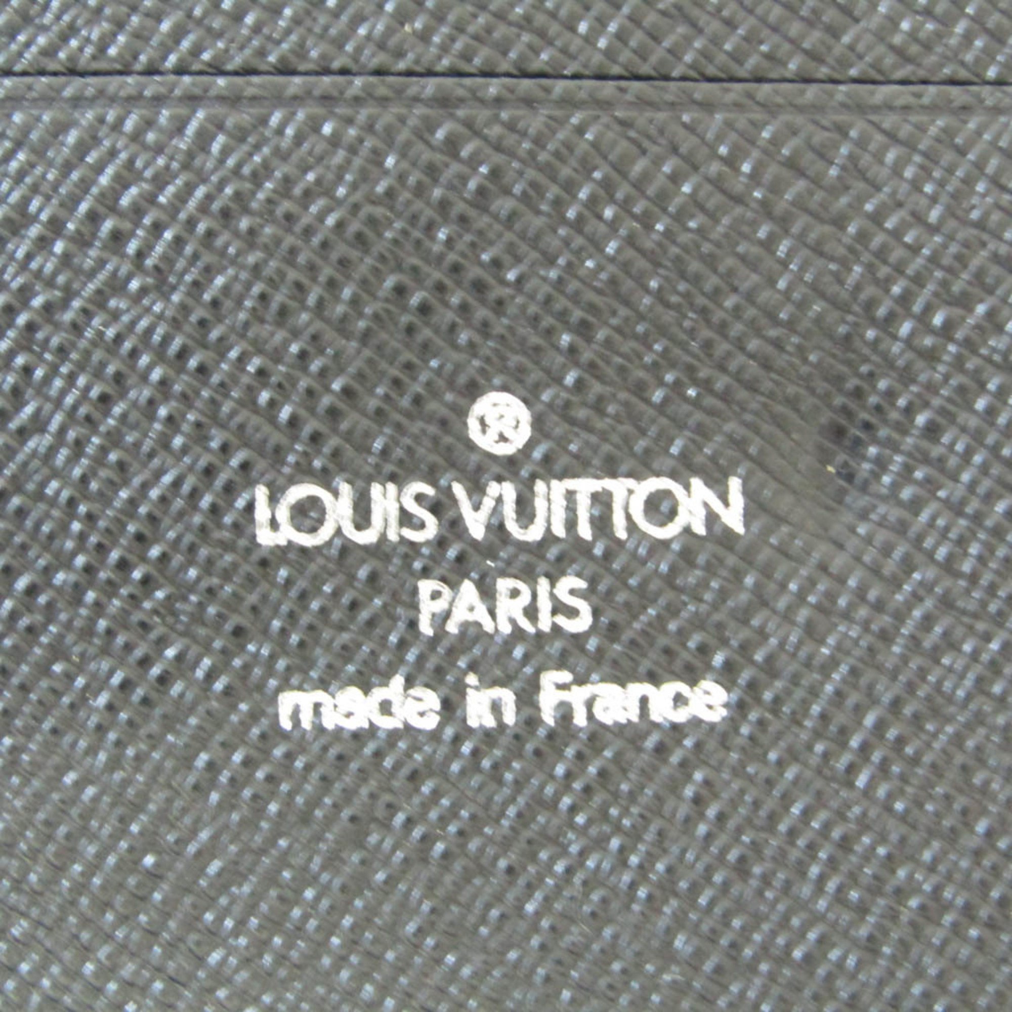 Louis Vuitton Taiga Travel Case Organizer Atoll M30652 Men's Taiga Leather Long Wallet (bi-fold) Ardoise