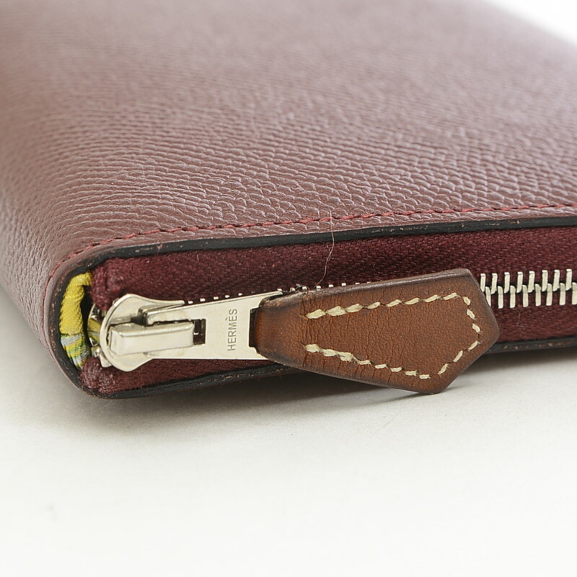 Hermes Azap Long Silk-in Wallet Epson Bordeaux D engraved