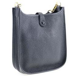 HERMES Evelyne TPM Shoulder Bag Amazon Taurillon Clemence Made in France 2020 Black/Gold Hardware Y Crossbody Snap Button EvelyneTPM Women's