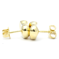 Tiffany Bean No Stone Yellow Gold (18K) Stud Earrings Gold